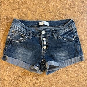 No Boundaries Dark Blue Jean Shorts